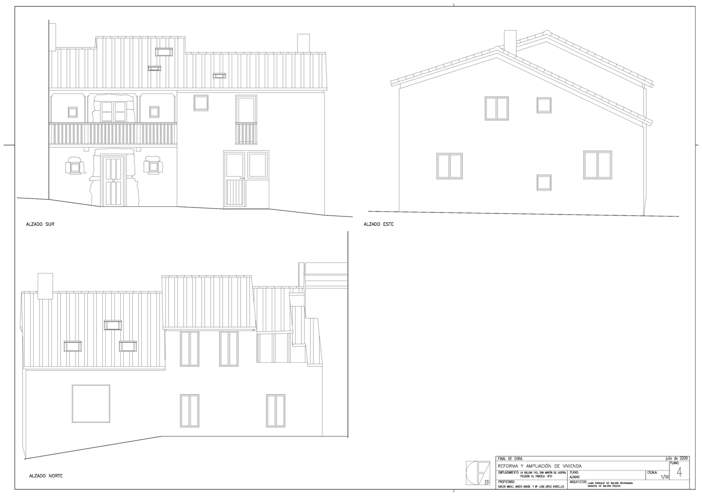 rehabilitación de vivienda rural en San Martín de Aspras