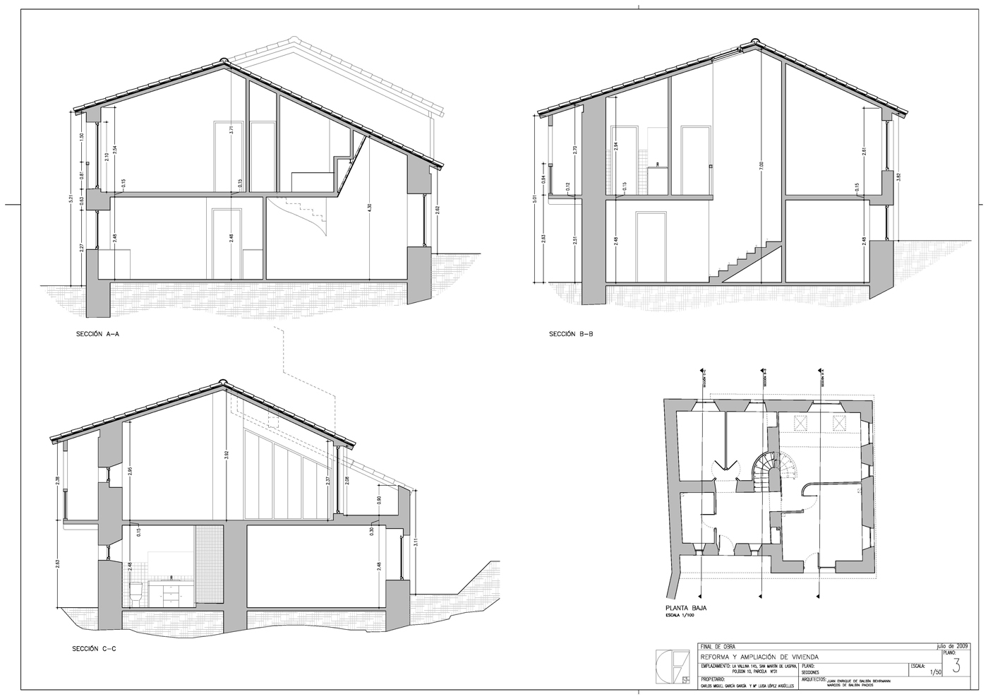 rehabilitación de vivienda rural en San Martín de Aspras